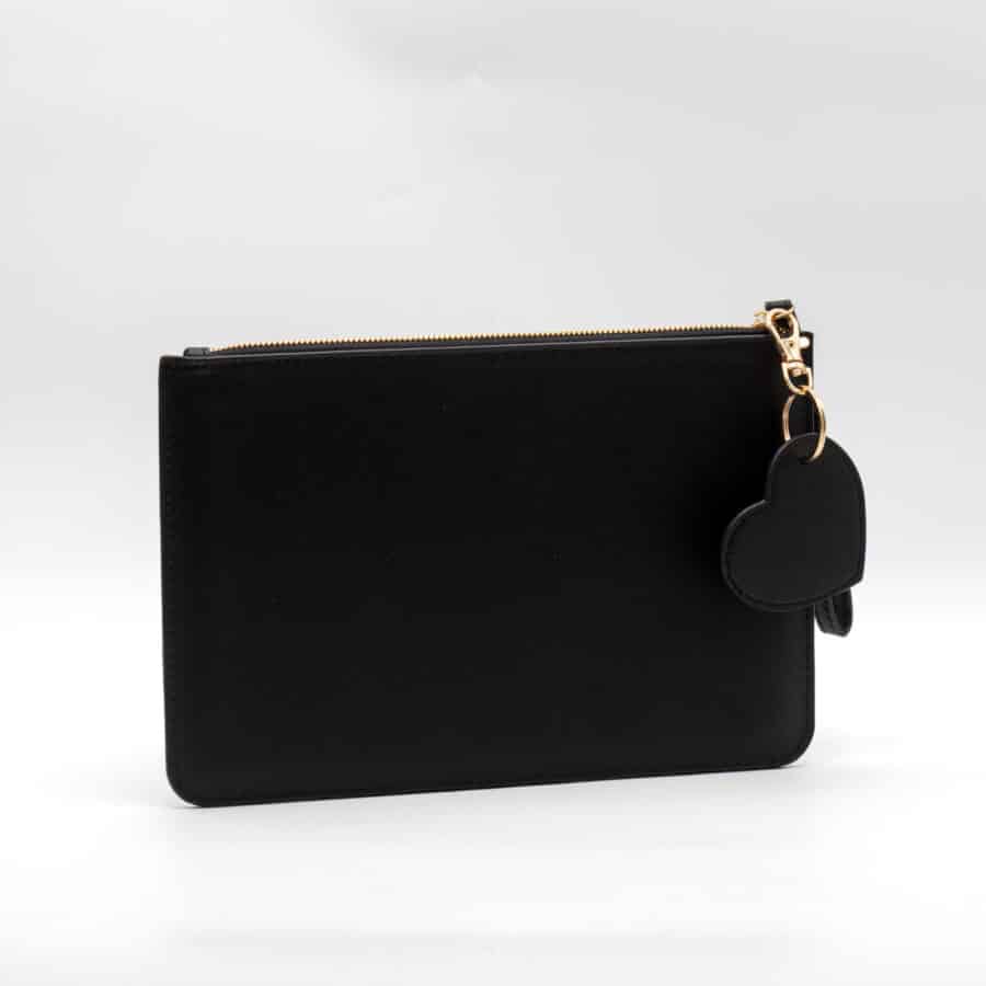 Ensemble Pochette Noir & Porte Clés